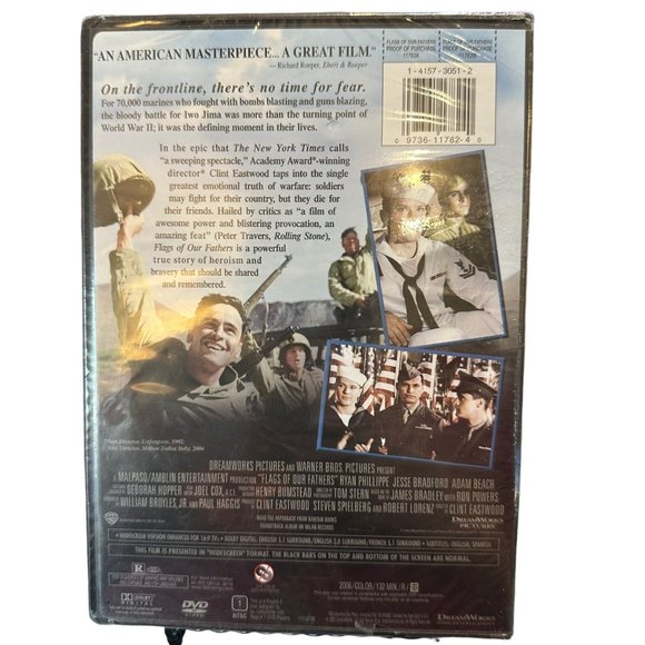 Flags of Our Fathers DVD Movie Entertainment Widescreen Paul Walker Robert Patri - Picture 2 of 2